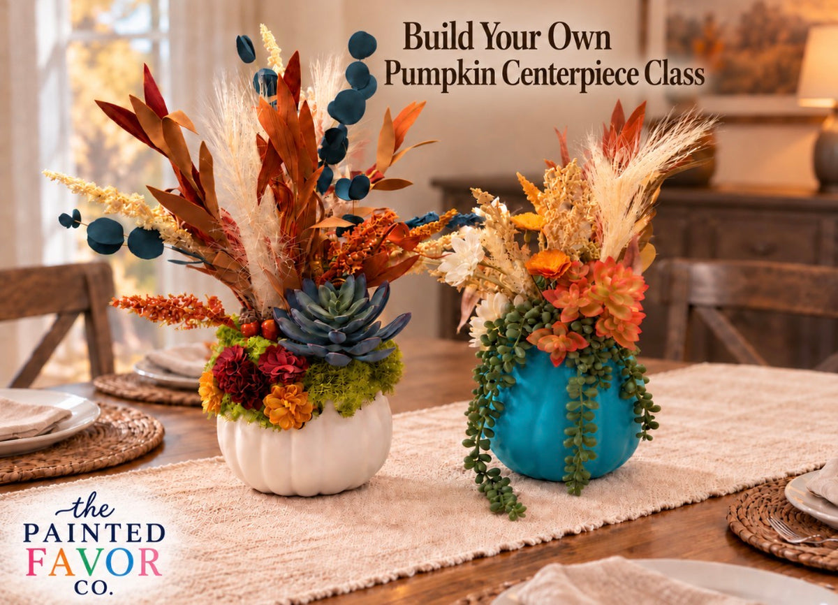 Pumpkin Centerpiece Arrangement @ The Back Porch 10/13 6-8