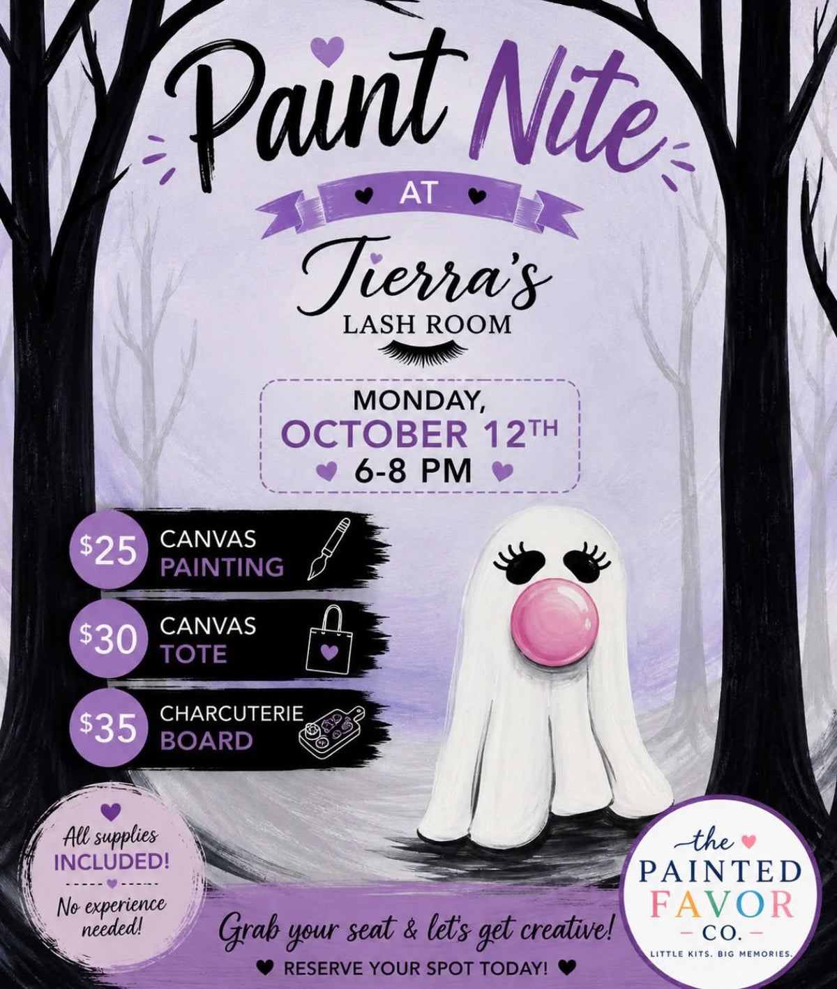 Ghouls Paint Nite @ Tierra’s Lash Room