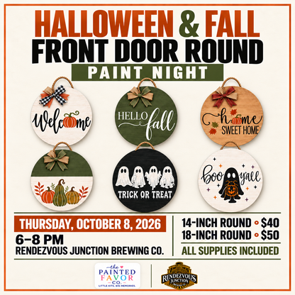 Halloween/Fall Front Door Rounds @ Rendezvous Junction Brewing Co October 8th, 2026